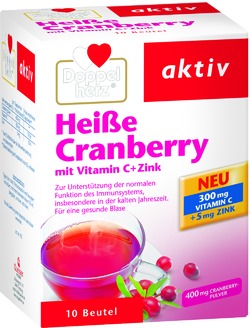 DOPPELHERZ heiße Cranberry m.Vit.C+Zink Granulat