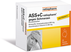 ASS + C-ratiopharm gegen Schmerzen Brausetabletten