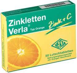 ZINKLETTEN Verla Orange Lutschtabletten