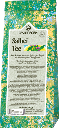 GESUNDFORM Salbeiblätter Tee
