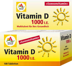 GUTEN TAG Apotheke Vitamin D 1000 I.E. Tabletten