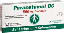 PARACETAMOL BC 500 mg Tabletten