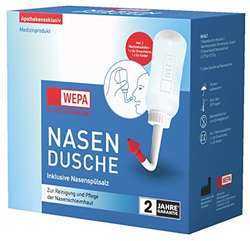 WEPA Nasendusche mit 10x2,95 g Nasenspülsalz