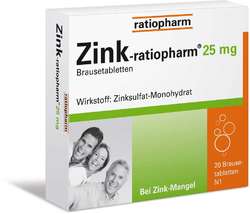 ZINK-RATIOPHARM 25 mg Brausetabletten