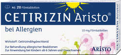 CETIRIZIN Aristo bei Allergien 10 mg Filmtabletten