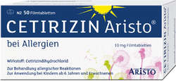 CETIRIZIN Aristo bei Allergien 10 mg Filmtabletten