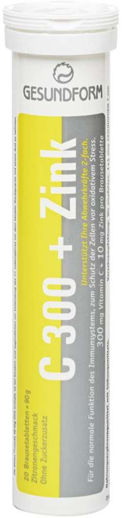 GESUNDFORM Vitamin C 300+Zink Brausetabletten