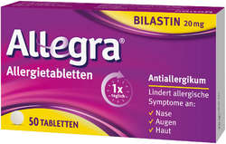 ALLEGRA Allergietabletten 20 mg Tabletten