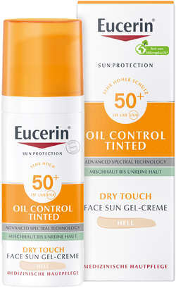 EUCERIN Sun Oil Control tinted Creme LSF 50+ hell
