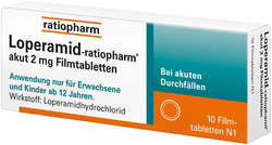 LOPERAMID-ratiopharm akut 2 mg Filmtabletten