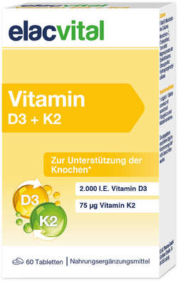 ELACVITAL Vitamin D3+K2 Tabletten