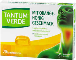 TANTUM VERDE 3 mg Lutschtabl.m.Orange-Honiggeschm.