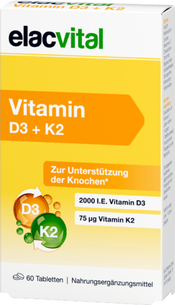 ELACVITAL Vitamin D3+K2 Tabletten
