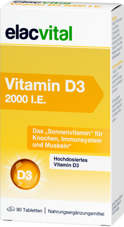 ELACVITAL Vitamin D3 2000 I.E. Filmtabletten