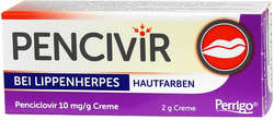 PENCIVIR bei Lippenherpes Creme hautfarben 1%