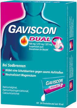 GAVISCON Dual 500mg/213mg/325mg Susp.z.Einn.Btl.