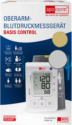 APONORM Blutdruckmessgerät Basis Control Oberarm
