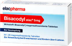 BISACODYL elac 5 mg magensaftresistente Tabletten