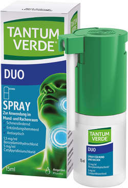 TANTUM VERDE duo 1,5mg/ml+5mg/ml Spray Anw.Mundhö.