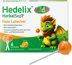 HEDELIX HerbalSept Hals Lutscher Kids