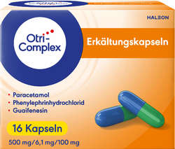 OTRICOMPLEX Erkältungskapseln 500mg/6,1mg/100mg