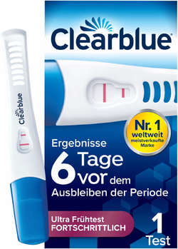 CLEARBLUE Schwangerschaftst.6 Tage vor 2 Hormone
