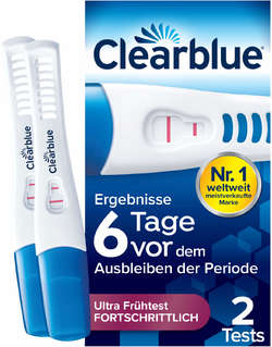 CLEARBLUE Schwangerschaftst.6 Tage vor 2 Hormone