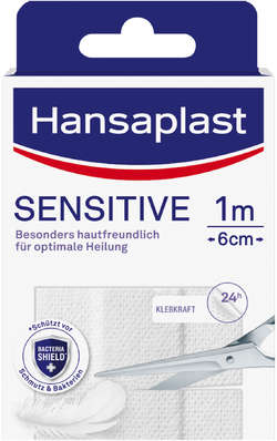 HANSAPLAST Sensitive Pflast.hypoallergen 6 cmx1 m