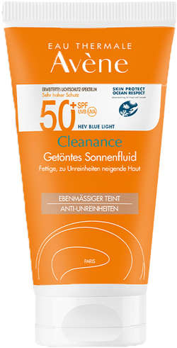 AVENE Cleanance Sonnenfluid SPF 50+ getönt