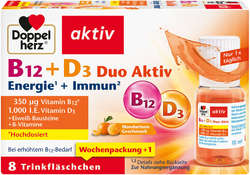 DOPPELHERZ B12+D3 Duo Aktiv Trinkampullen