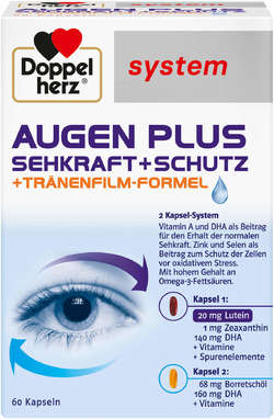 DOPPELHERZ Augen plus Sehkraft+Schutz system Kaps.