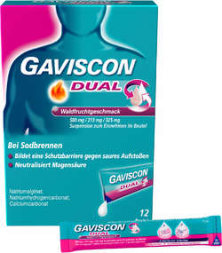 GAVISCON DUAL Waldfrucht 500mg/213mg/325mg SUE