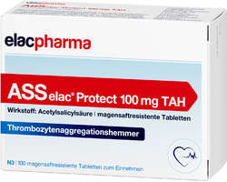 ASS elac Protect 100 mg TAH magensaftres.Tabletten