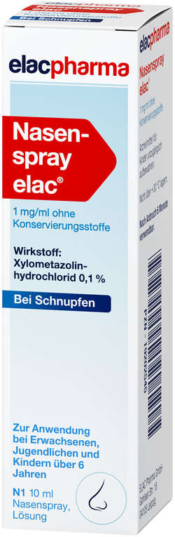 NASENSPRAY elac 1 mg/ml ohne Konservierungsstoffe