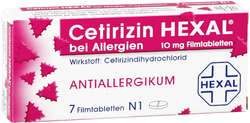 CETIRIZIN HEXAL Filmtabletten bei Allergien