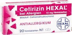 CETIRIZIN HEXAL Filmtabletten bei Allergien
